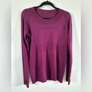 Lululemon womens shirt long sleeve running size 12